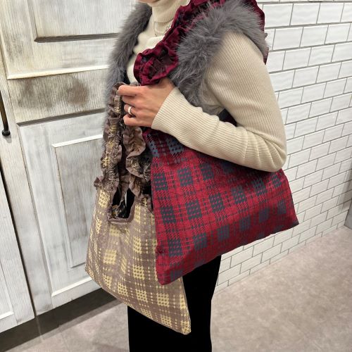 チェックフリルBAG.JPG