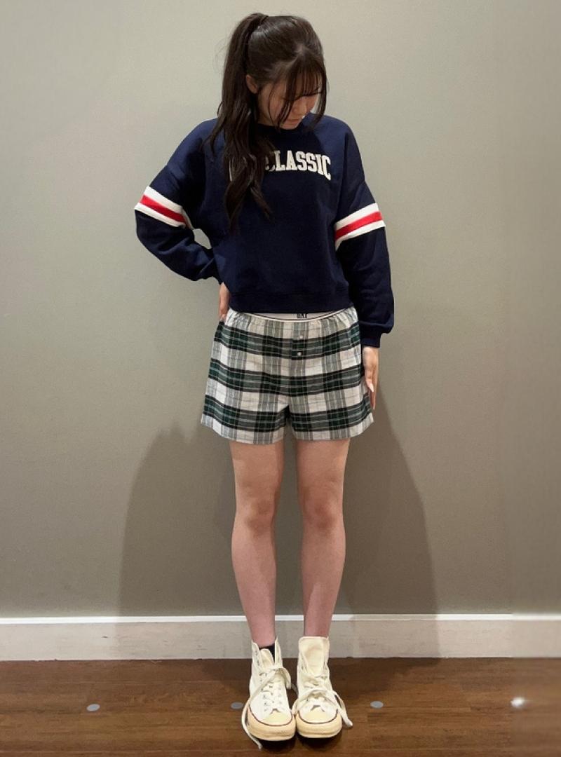 ボクサーショートパンツコーデ