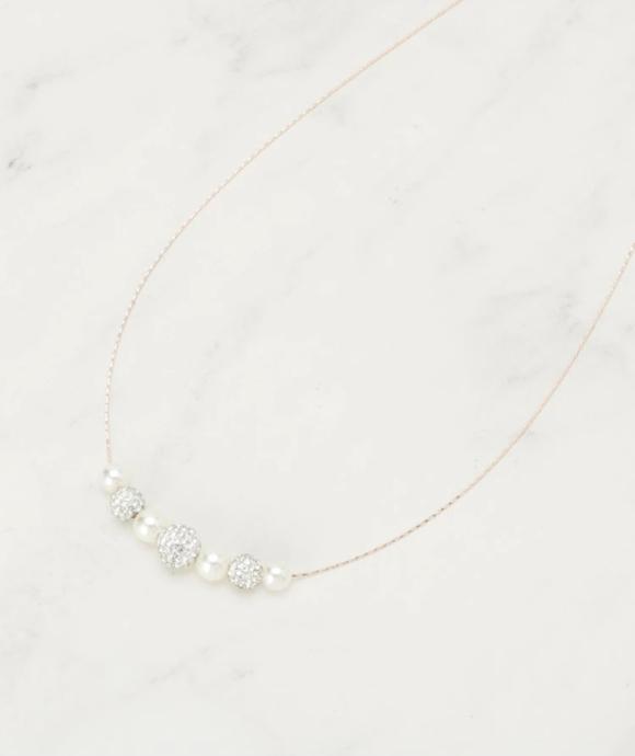 ポイントパヴェショートネックレス