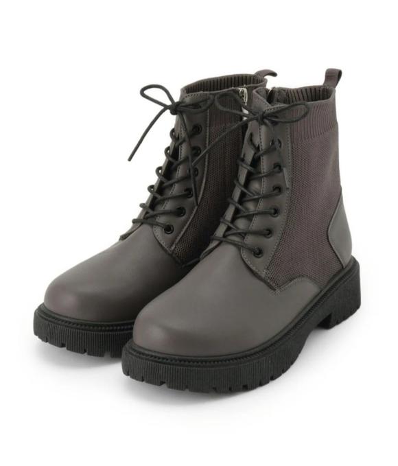 ニットレースアップブーツ