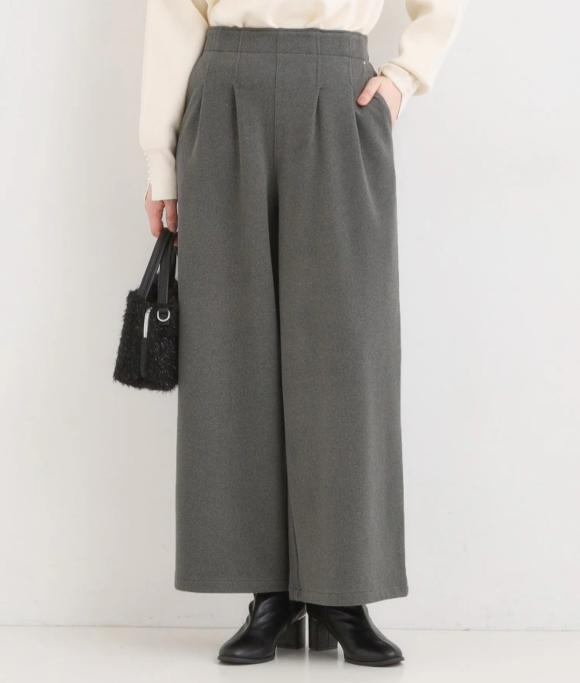 あったかもちもちワイドパンツ