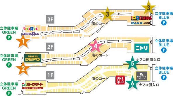 フロアの地図画像