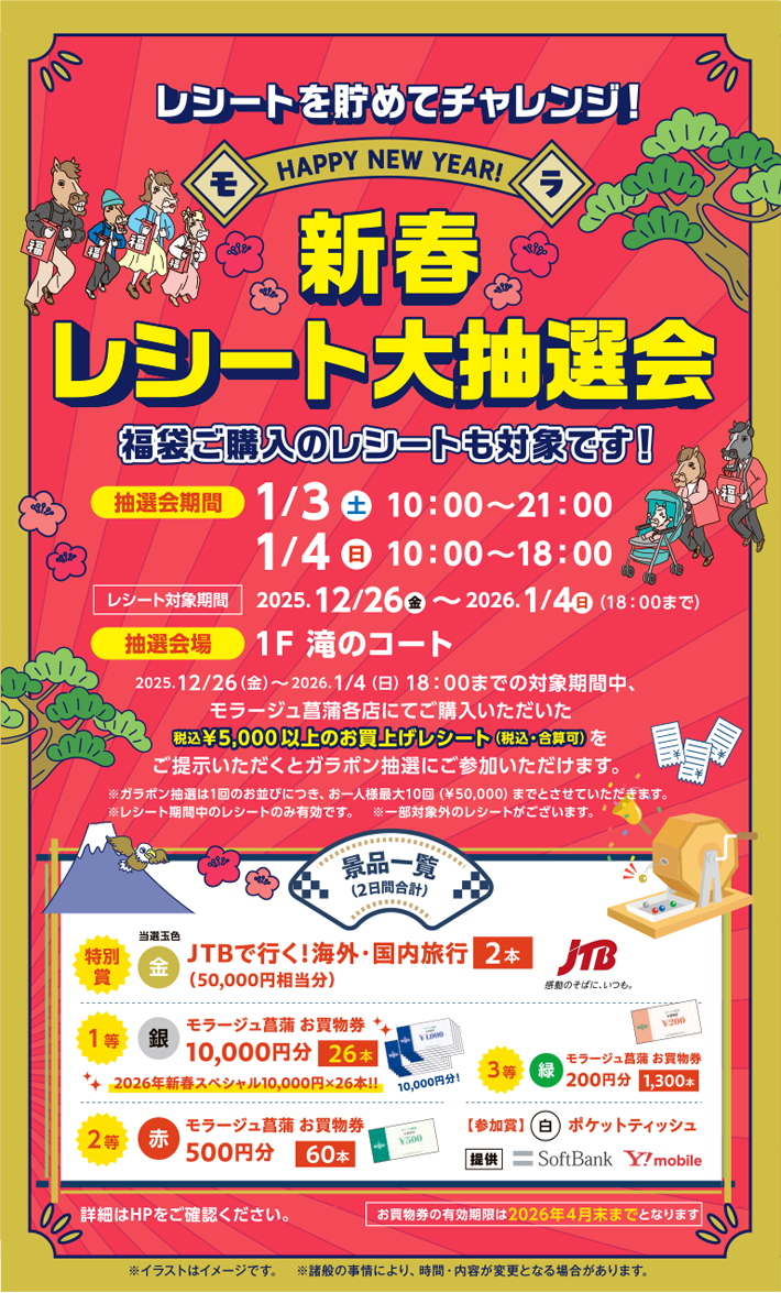 新春レシート大抽選会